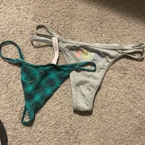 Victoria Secret/Pink thongs size M